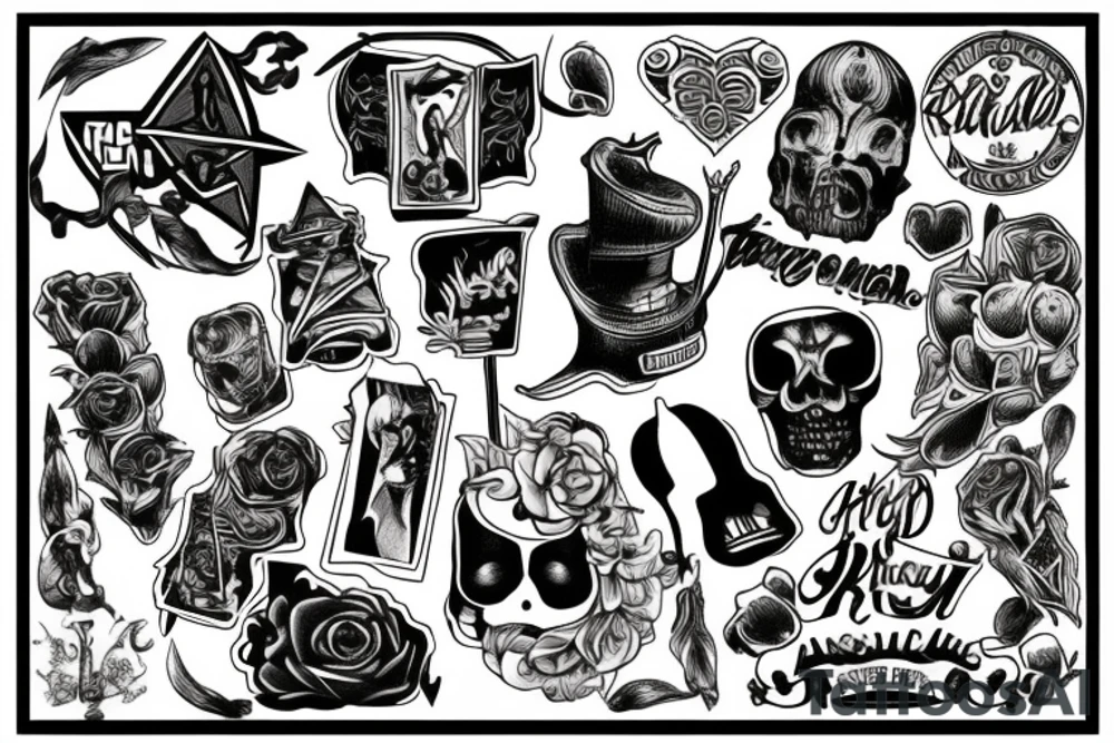 A tattoo based on the album The Musical Stylings of Henry Riddell tattoo idea