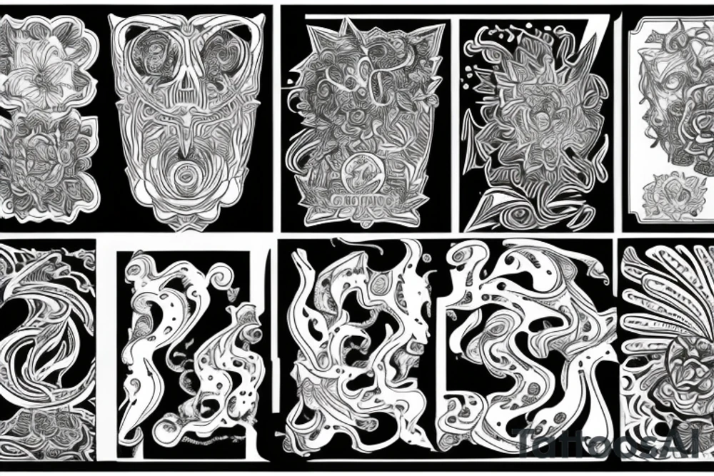 psychedelic rock tattoo idea