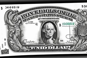 Dollar bill, with a crown tattoo idea