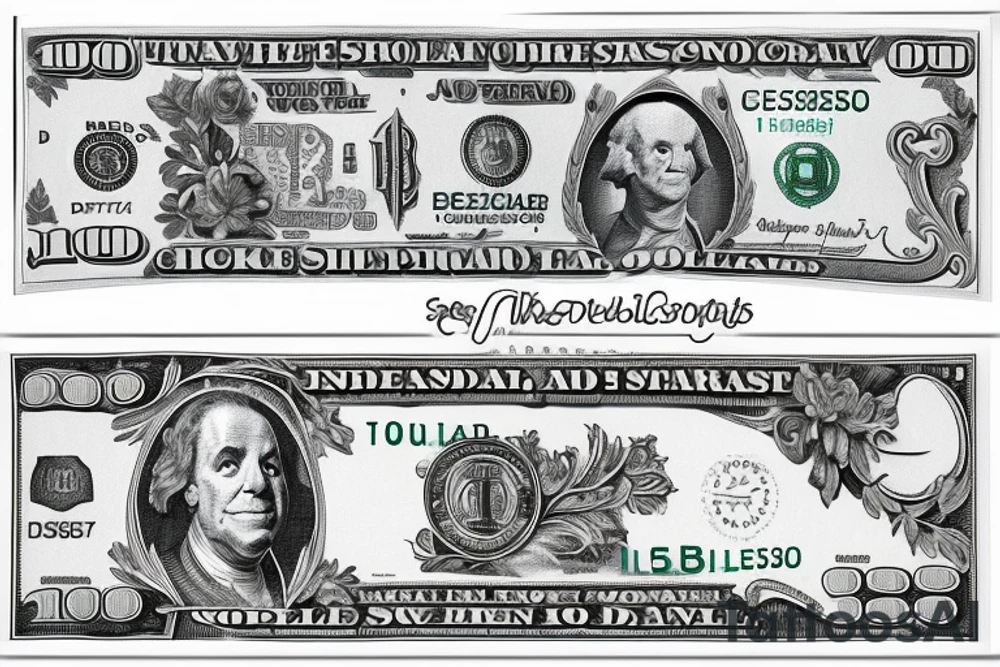 Dollar bill, with a crown tattoo idea