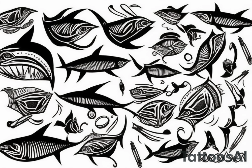 a tuna fish tattoo idea