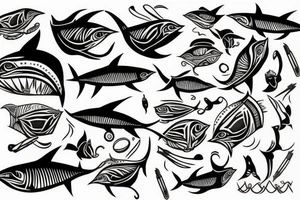 a tuna fish tattoo idea