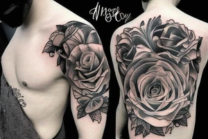 The words "in time, this too shall pass" with more related art tattoo idea