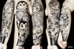 Nintendo DS with a Shinx climbing out of the screen tattoo idea