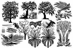 Lancewood tree tattoo idea