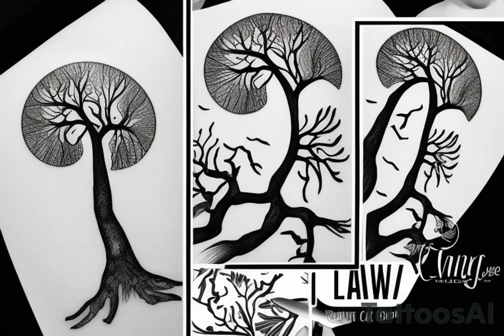 Lancewood tree tattoo idea