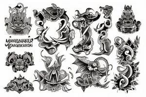 javanese tatto with word “mangku” tattoo idea