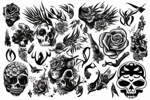 Un Ovni sobre una cueva tattoo idea