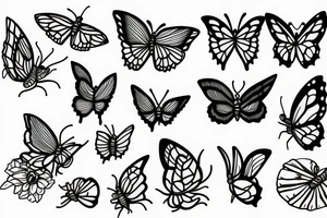 caterpillar to butterfly. tattoo idea