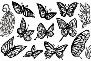 caterpillar to butterfly. tattoo idea