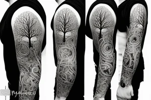 A tree of life with roots that branch out into different parts of the world, representing Pualani's love for travel and exploration. tattoo idea