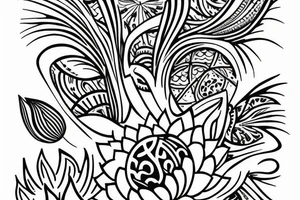 lotus flower tattoo design with the phrase "manifest your dreams" incorporated into the design, representing her belief in manifestation. tattoo idea