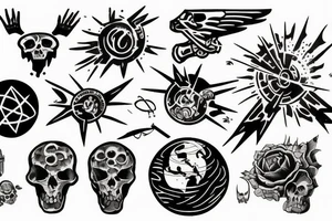 Atomic blast end of world tattoo idea