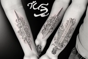 Names tattoo idea