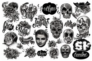 Names tattoo idea