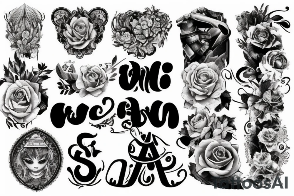 Names tattoo idea