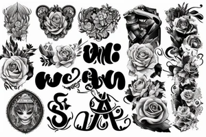 Names tattoo idea