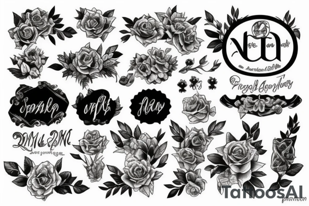 Names tattoo idea