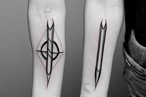 Focus arrow tattoo idea