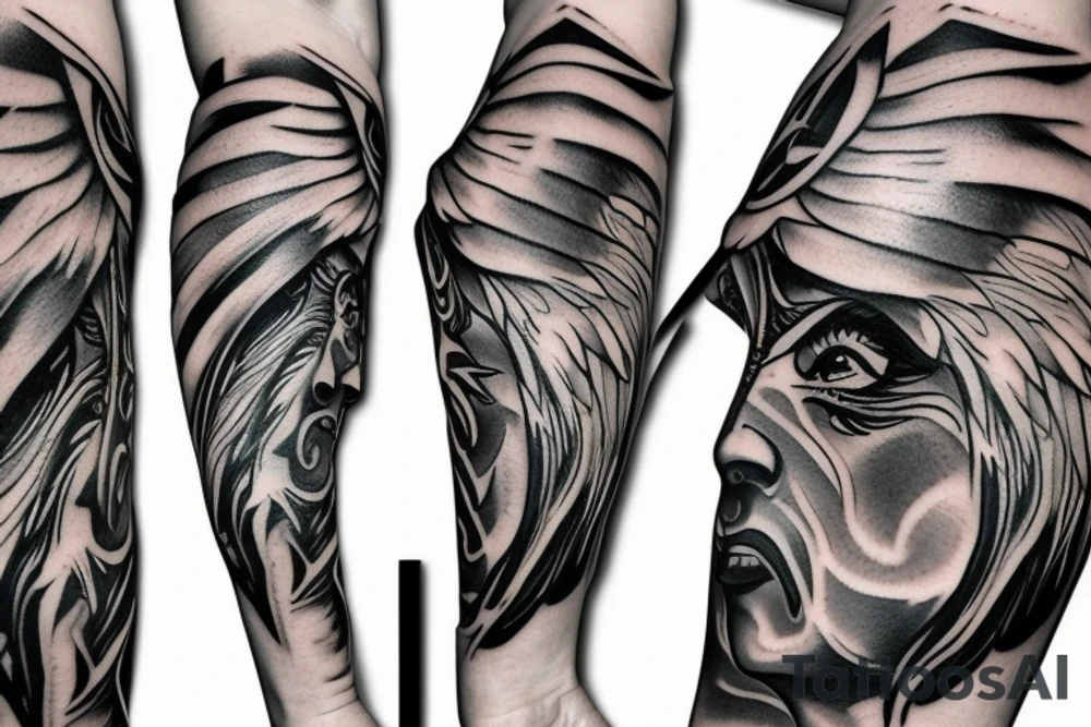 Valkyrie forearm tattoo tattoo idea