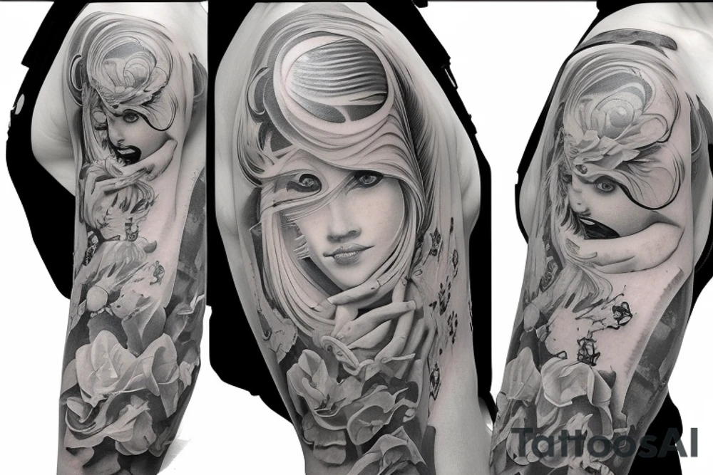 Piano sleeve tattoo idea