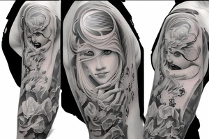 Piano sleeve tattoo idea