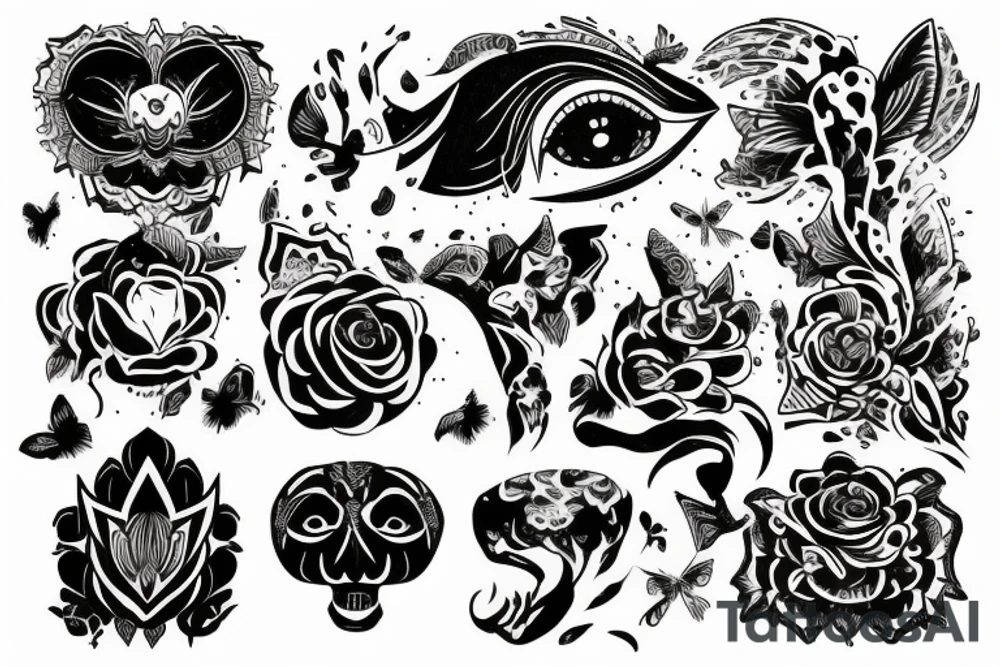 Маска дьявола tattoo idea