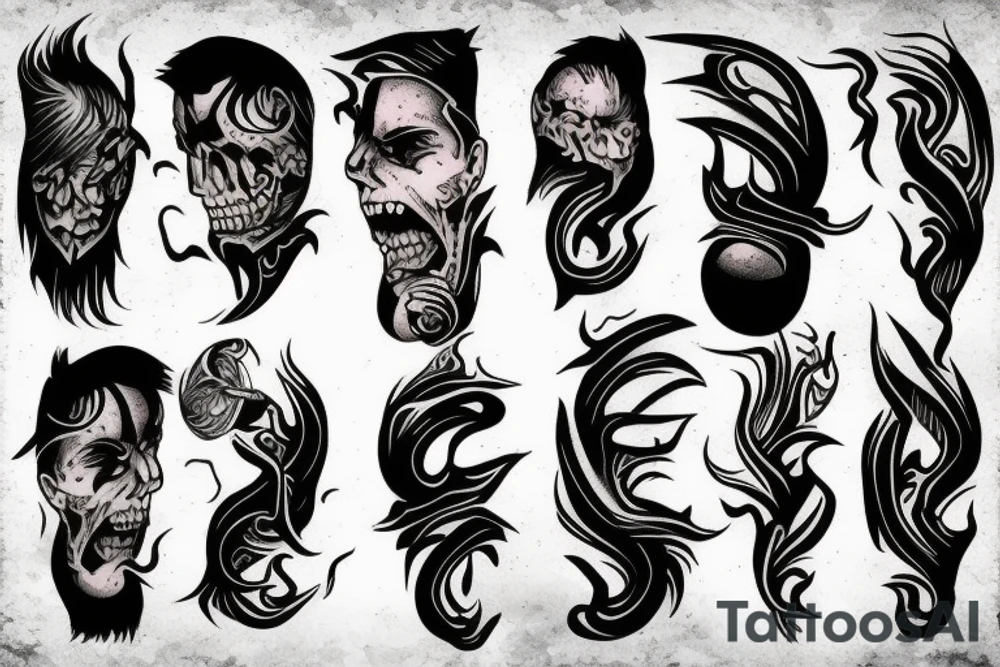 Thunder storm tattoo idea
