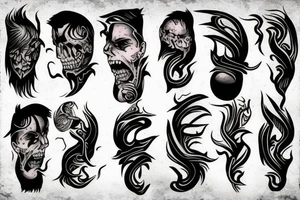 Thunder storm tattoo idea