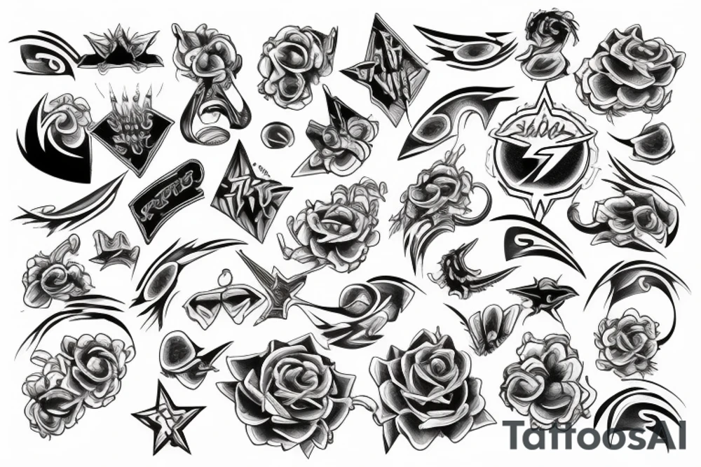 Thunder storm tattoo idea