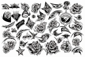 Thunder storm tattoo idea