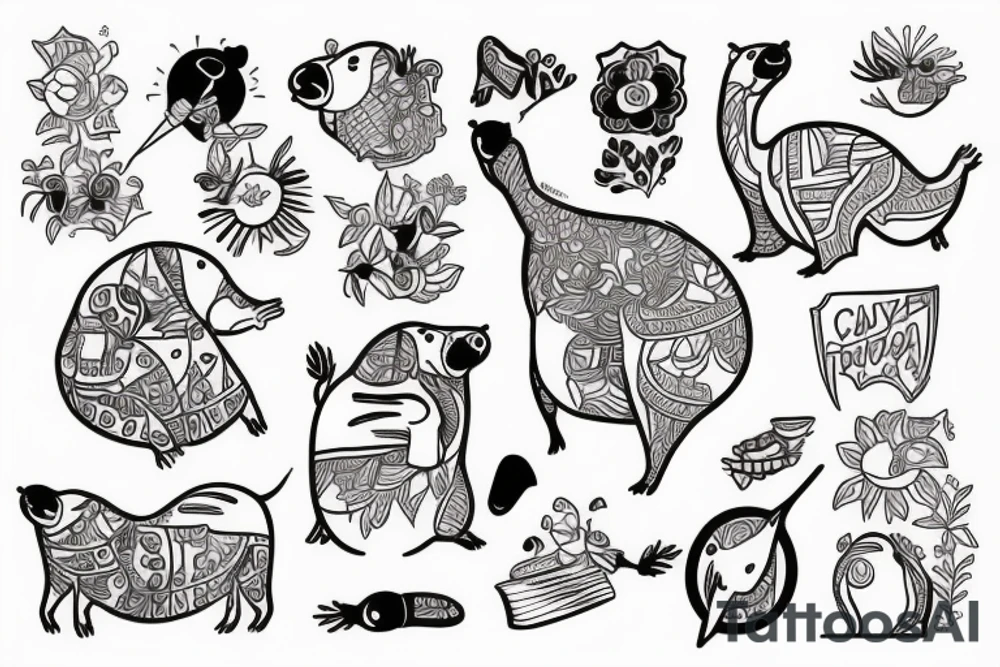 capybara taking a shit tattoo idea