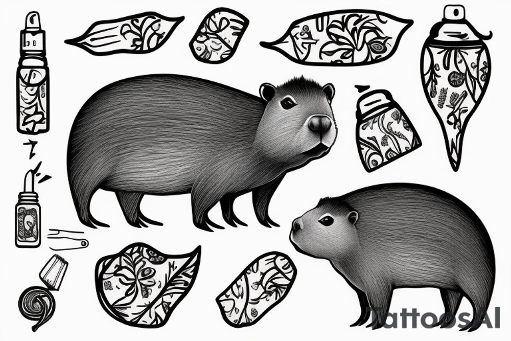 capybara taking a shit tattoo idea