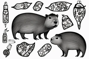 capybara taking a shit tattoo idea