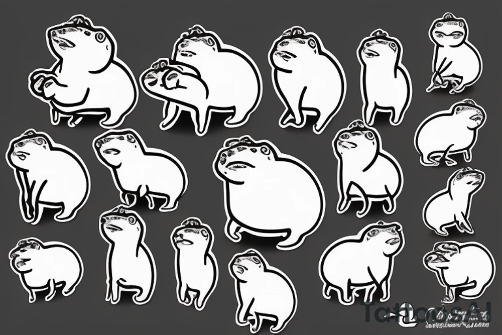 capybara taking a shit tattoo idea