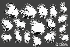 capybara taking a shit tattoo idea