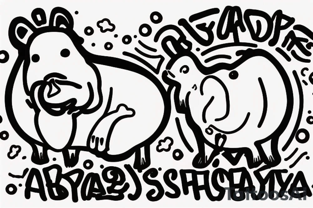 capybara taking a shit tattoo idea