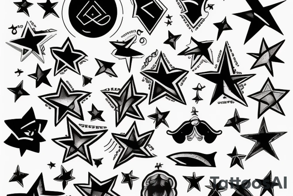 Libra star sign tattoo idea
