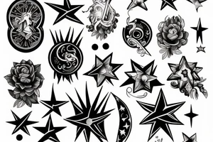 Libra star sign tattoo idea