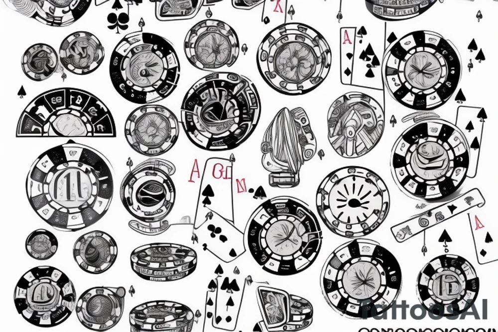 Physics and poker tattoo idea