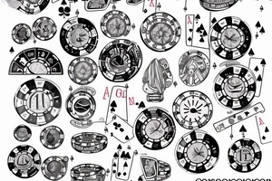 Physics and poker tattoo idea