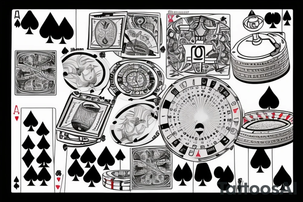 Physics and poker tattoo idea