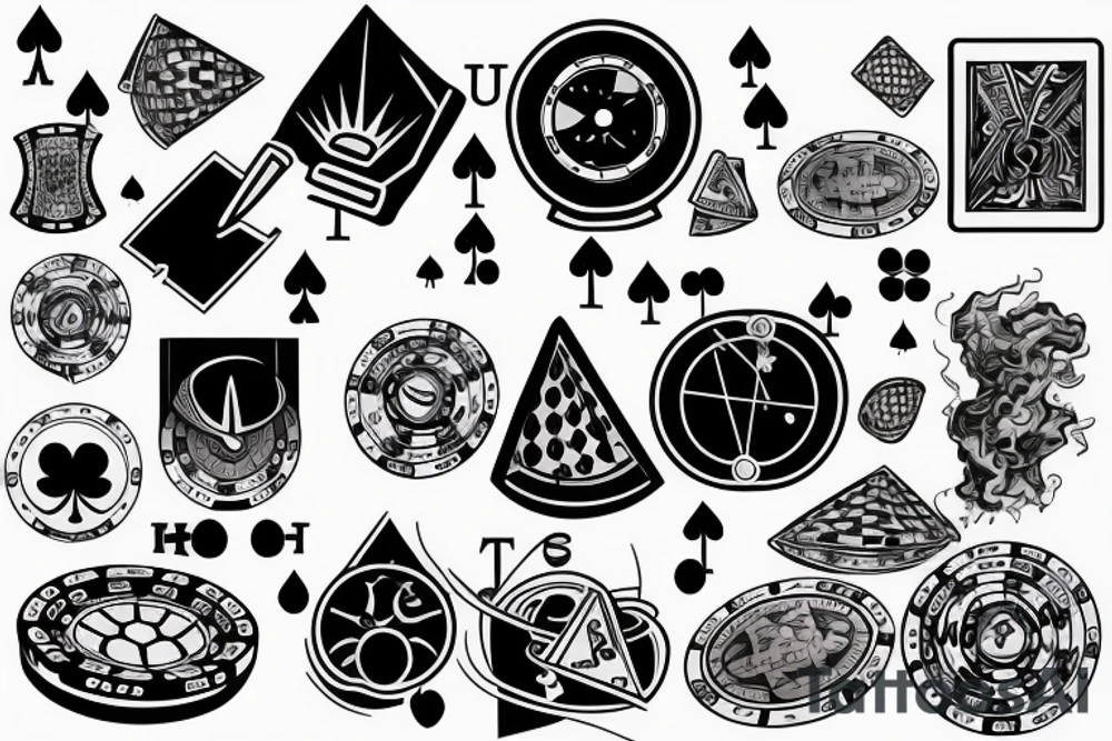 Physics and poker tattoo idea