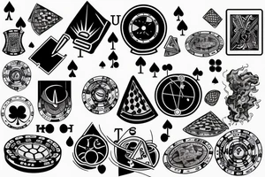 Physics and poker tattoo idea