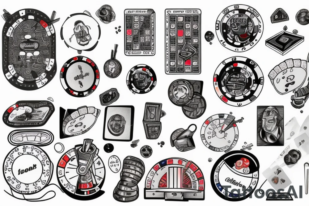 Physics and poker tattoo idea