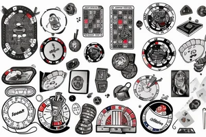 Physics and poker tattoo idea