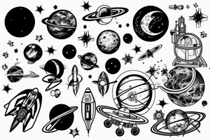Physics and space tattoo idea