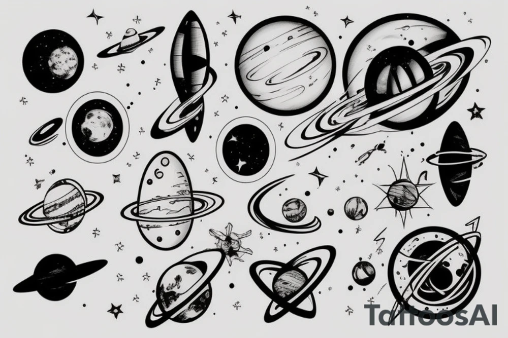 Physics and space tattoo idea