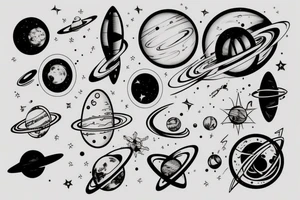 Physics and space tattoo idea