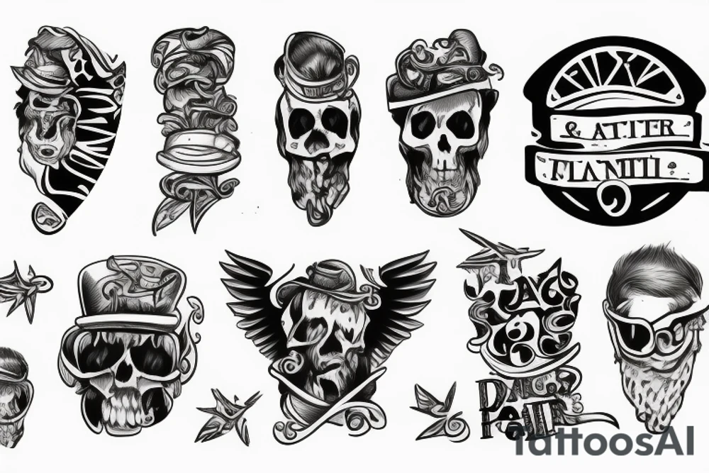 Father and 2 sons tattoo idea